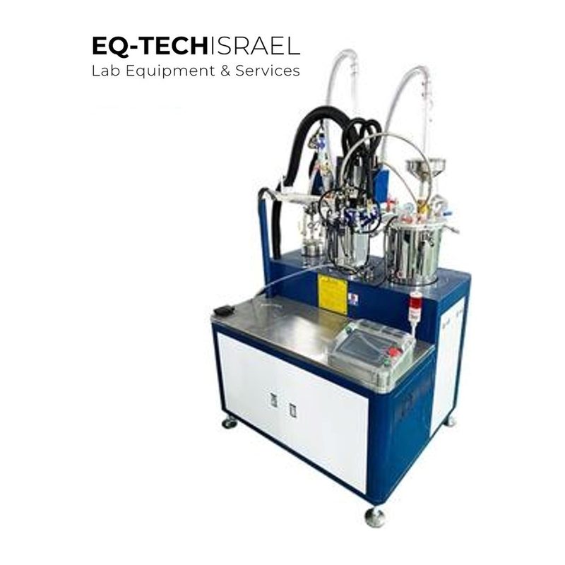 מתקן דבק/יציקה חצי אוטומטי נפחי, דגם כלכלי