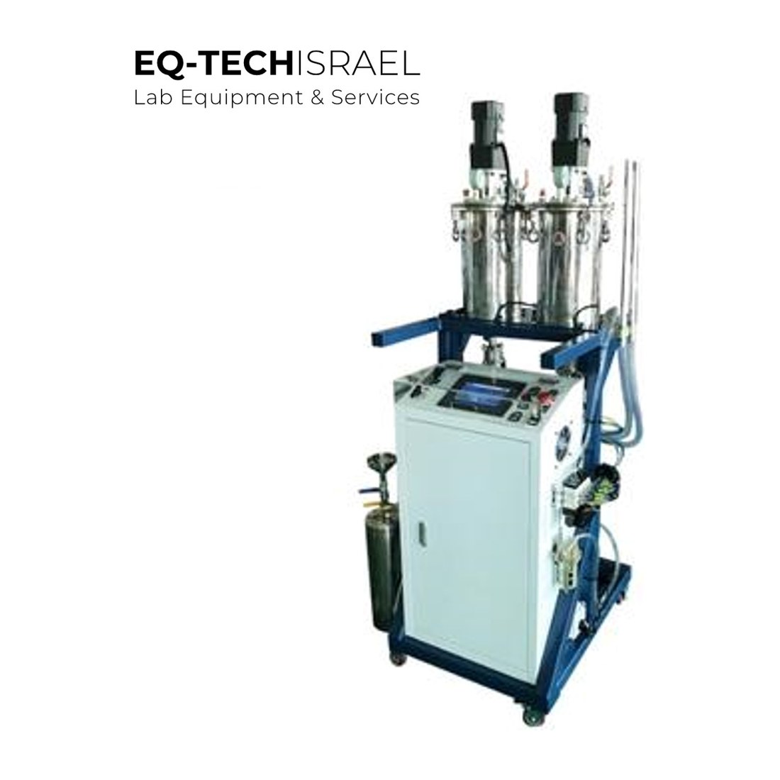 מתקן דבק/יציקה חצי אוטומטי אנכי